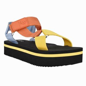 Nine West Camping Plateau Sandalen Geel/Oranje/Blauw Nederland | ICF-048563